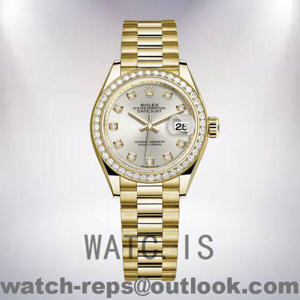 Rolex Datejust 28mm m279138rbr-0019 Ladies Automatic Silver Dial Watch - Image 2