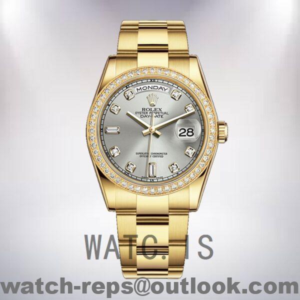Rolex Day-Date 36mm m118348-0077 Men's Grey Dial Automatic Watch - Image 5
