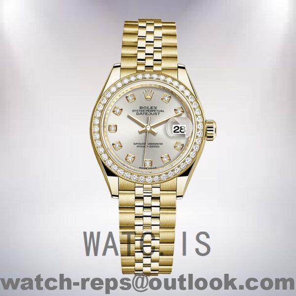 Rolex Datejust 28mm m279138rbr-0019 Ladies Automatic Silver Dial Watch - Image 5