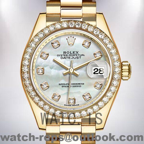 Rolex Datejust m279138rbr-0015 28mm Ladies Mother of Pearl Dial Automatic Watch