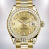 Rolex Datejust 28mm Ladies m279138rbr-0023 Champagne Dial President Bracelet/Jubilee Bracelet Watch
