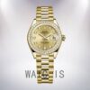 Rolex Datejust 28mm Ladies m279138rbr-0023 Champagne Dial President Bracelet/Jubilee Bracelet Watch - Image 2
