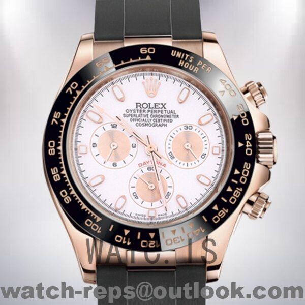 Rolex Daytona Men’s 40mm 116515 Rubber Band Rose Gold-tone Watch 4