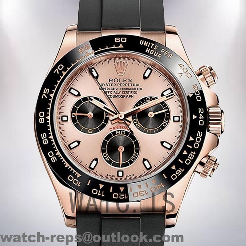 Rolex Daytona Men’s 40mm 116515 Rubber Band Rose Gold-tone Watch 3