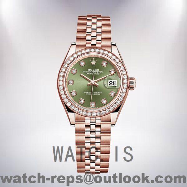 Rolex Datejust 28mm Ladies m279135rbr-0014 Rose Gold-tone Watch - Image 5