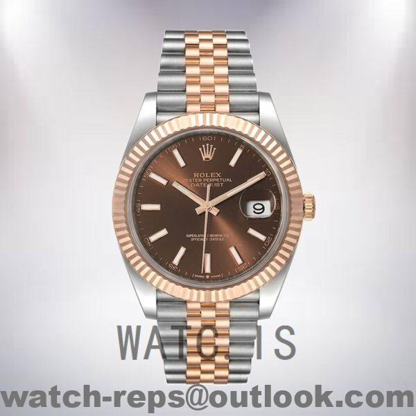 Rolex Datejust m126331-0002 Men's 41mm Chocolate Dial Watch - Image 2