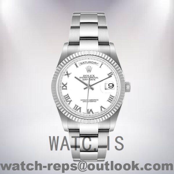 Rolex Day-Date 36mm Men’s 118239-83209 Silver-tone White Dial Watch 8