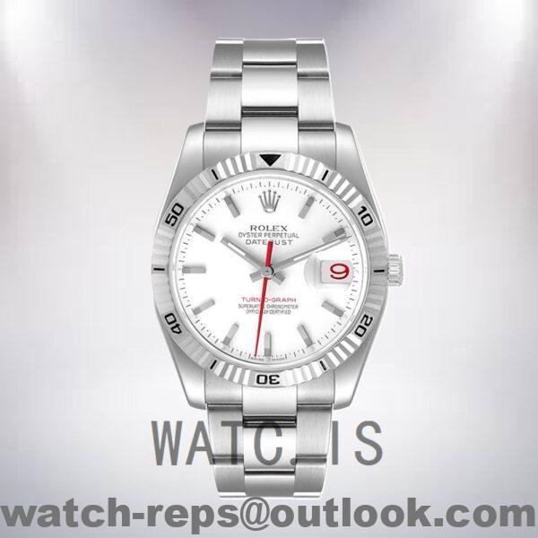 Rolex Datejust Turn-o-graph 116264 Men's 36mm Silver-tone Jubilee Bracelet/Oyster Bracelet Watch - Image 5