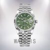 Rolex Datejust 41mm m126234-0047 Men's Jubilee Bracelet Green Palm Motif Dial Watch - Image 2