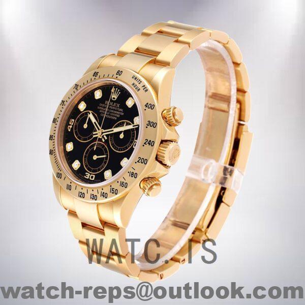 Rolex Daytona 40mm 116528 Men's Black Dial Watch - Image 3