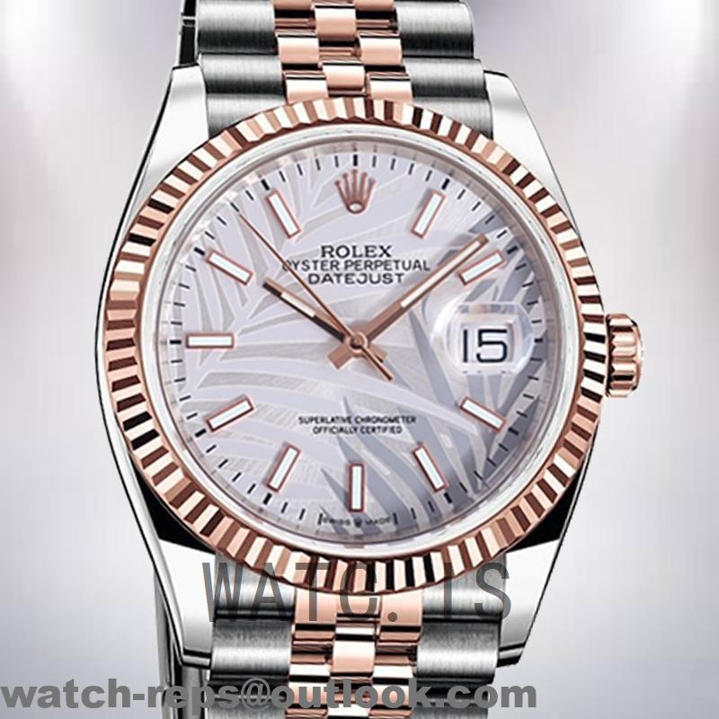 Rolex Datejust 126233 Men’s 41mm Automatic Black Palm Motif Dial Watch 3