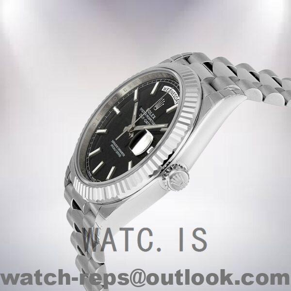 Rolex Day-Date 40mm Men's M228239-0004 Automatic Black Dial Watch - Image 3