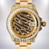 Rolex Datejust 116285 Men's 40mm Diamond Wave Dial Gold-tone Watch