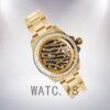 Rolex Datejust 116285 Men's 40mm Diamond Wave Dial Gold-tone Watch - Image 3