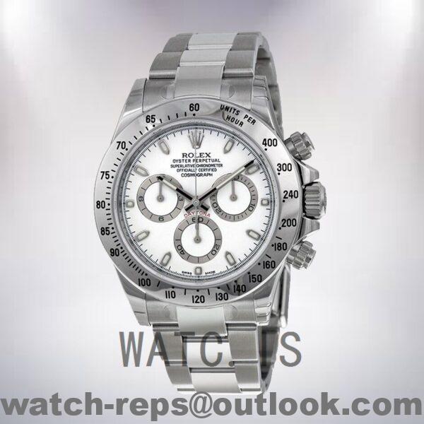 Rolex Daytona 40mm Men's 116520-WSO Automatic White Dial Watch - Image 2