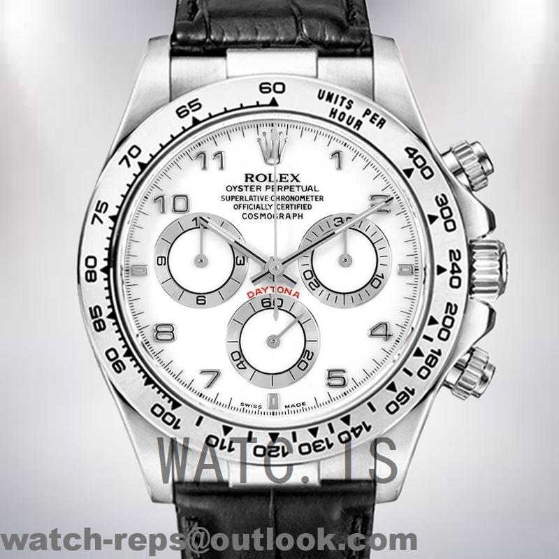 Rolex Daytona 40mm 116519 Men’s Leather Strap Watch 3