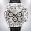 Rolex Daytona Men's 116519-0103 40mm Silver-tone Leather Strap Watch