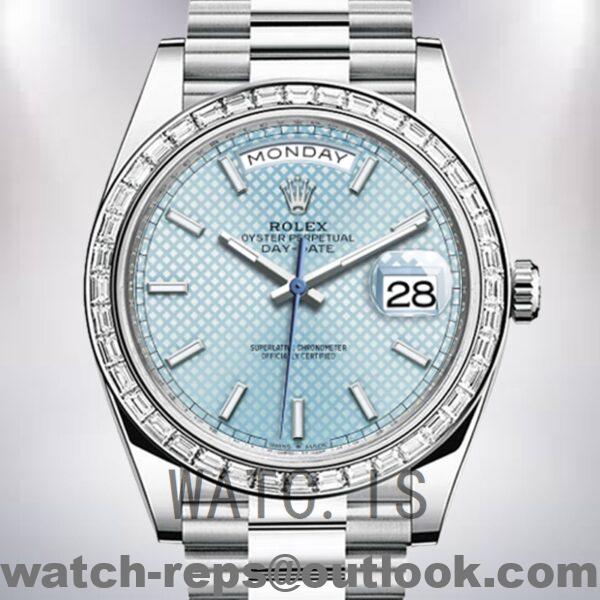 Rolex Day-Date 40mm 228396 Men's Blue Dial President Bracelet Watch