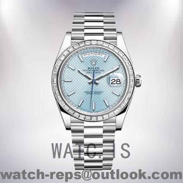 Rolex Day-Date 40mm 228396 Men's Blue Dial President Bracelet Watch - Image 2