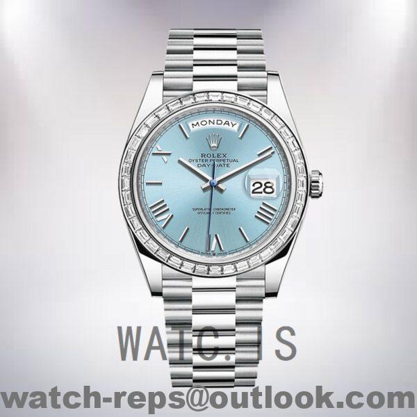 Rolex Day-Date 40mm m228396tbr-0030 Men's Silver-tone Automatic Watch - Image 2
