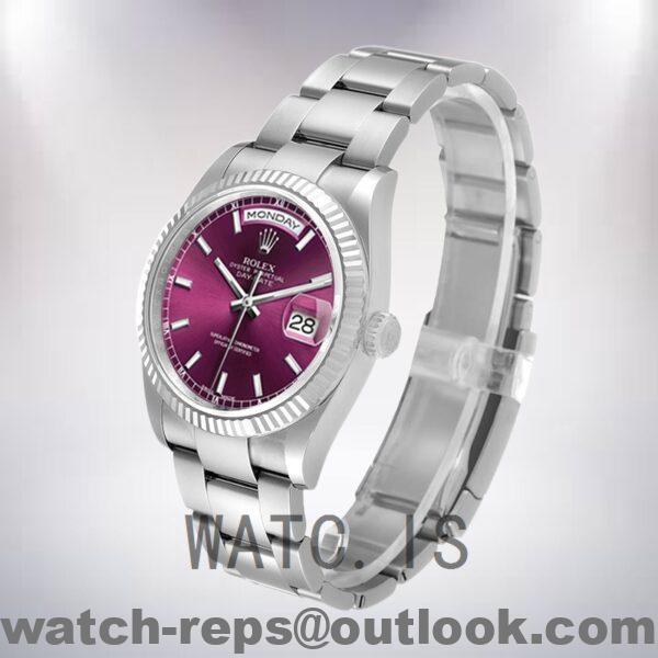 Rolex Day-Date Men's m118239-0304 36mm President Bracelet/Oyster Bracelet Watch - Image 3