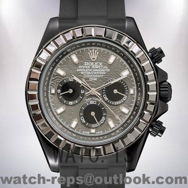 Rolex Daytona 116589 40mm Men's Rubber Band Black-tone Watch