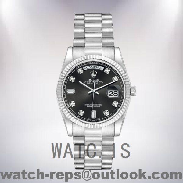 Rolex Day-Date Men's 36mm 118239 Black Dial Automatic Watch - Image 5