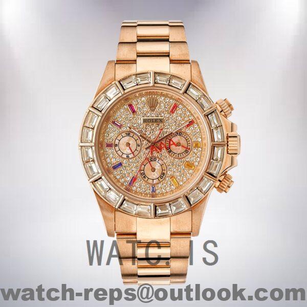 Rolex Daytona 116568 40mm Men’s Rose Gold-tone Oyster Bracelet Watch 5