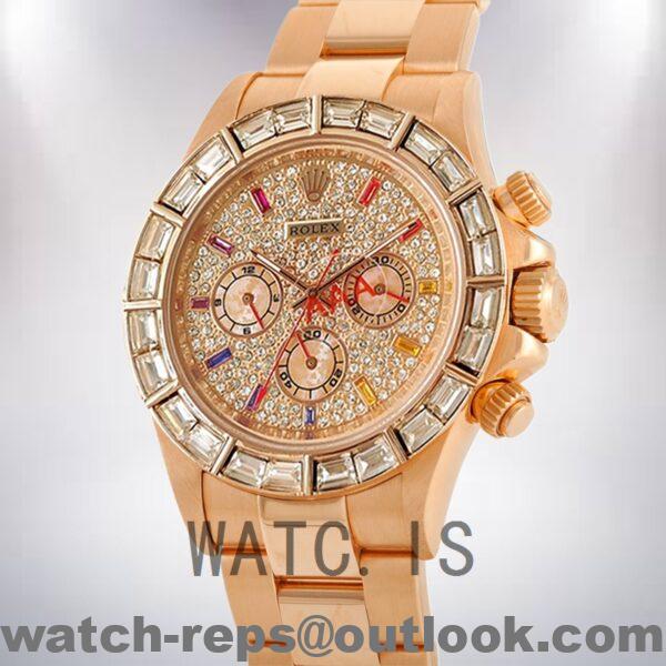 Rolex Daytona 116568 40mm Men’s Rose Gold-tone Oyster Bracelet Watch 6