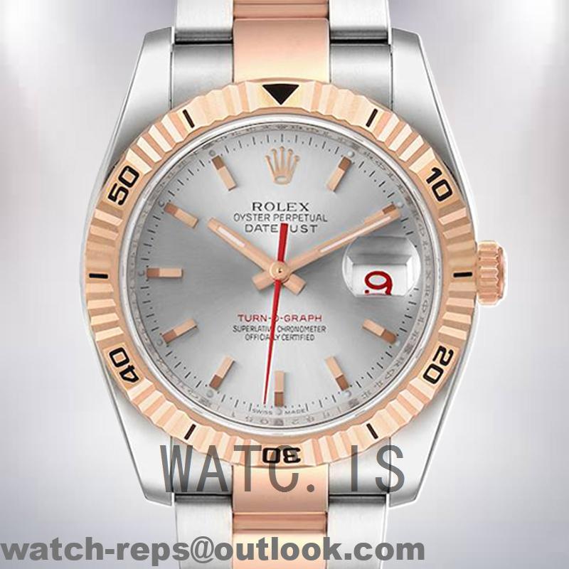 Rolex Datejust Turn-o-graph Men’s 116261 36mm Silver-tone Watch 2