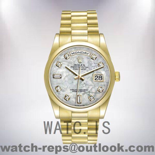 Rolex Day-Date 118208 36mm Men's Gold-tone Watch - Image 5