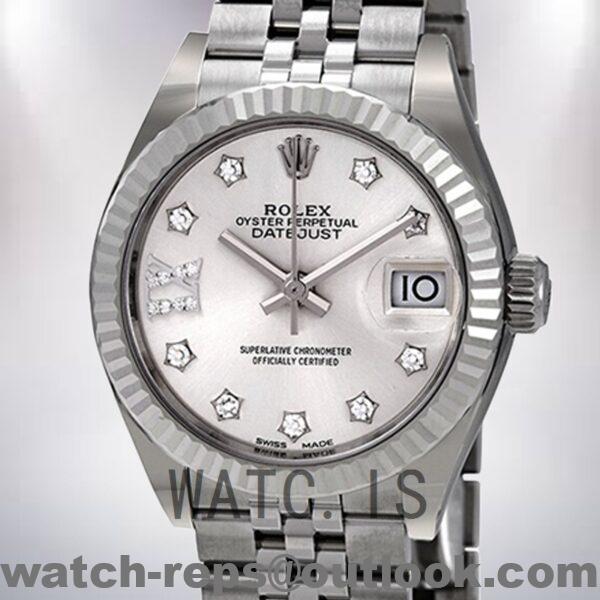 Rolex Datejust m279174-0021 28mm Ladies Silver-tone Watch
