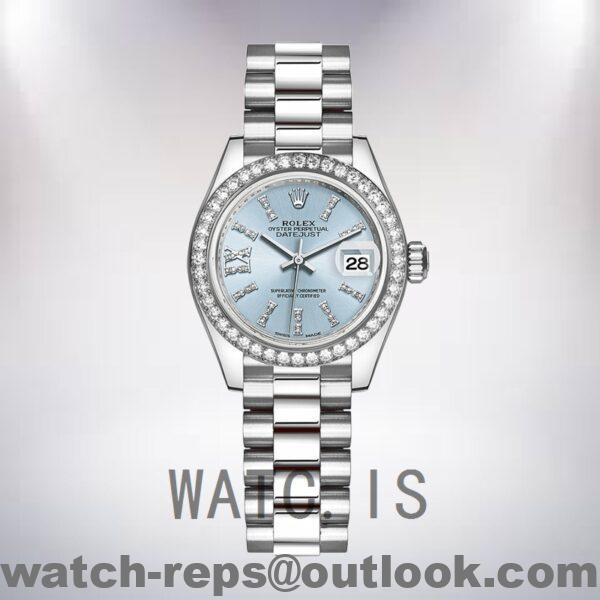 Rolex Datejust Ladies 28mm 279136 President Bracelet Watch - Image 2