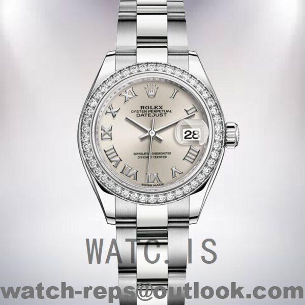Rolex Datejust m279384rbr-0010 Ladies 28mm Silver-tone Watch - Image 2