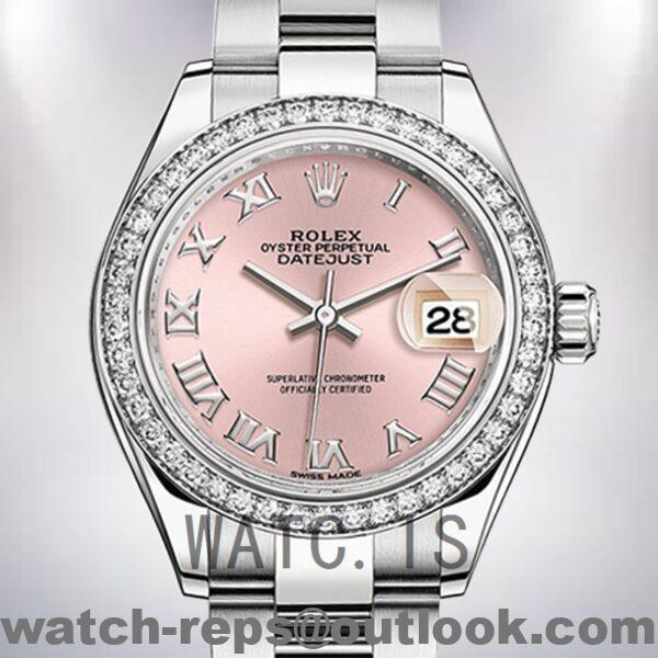 Rolex Datejust 28mm Ladies m279384rbr-0006 Silver-tone Watch