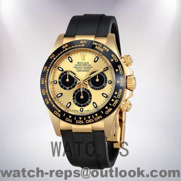 Rolex Daytona 40mm 116518CBKSR Men's Rubber Band Automatic Watch - Image 2