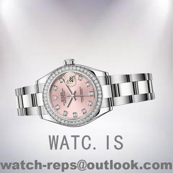 Rolex Datejust m279384rbr-0004 28mm Ladies Pink Dial Watch 6