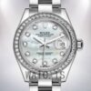 Rolex Datejust Ladies 28mm m279384rbr-0012 Silver-tone Oyster Bracelet Watch