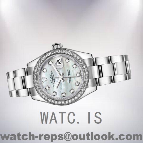 Rolex Datejust Ladies 28mm m279384rbr-0012 Silver-tone Oyster Bracelet Watch - Image 3