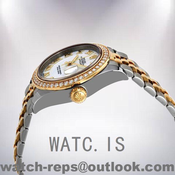 Rolex Datejust 28mm m279383rbr-0023 Ladies Jubilee Bracelet Watch - Image 3