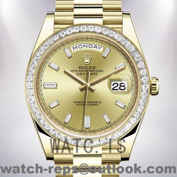 Rolex Day-Date Men's 228398TBR-0002 40mm Automatic Gold-tone Watch