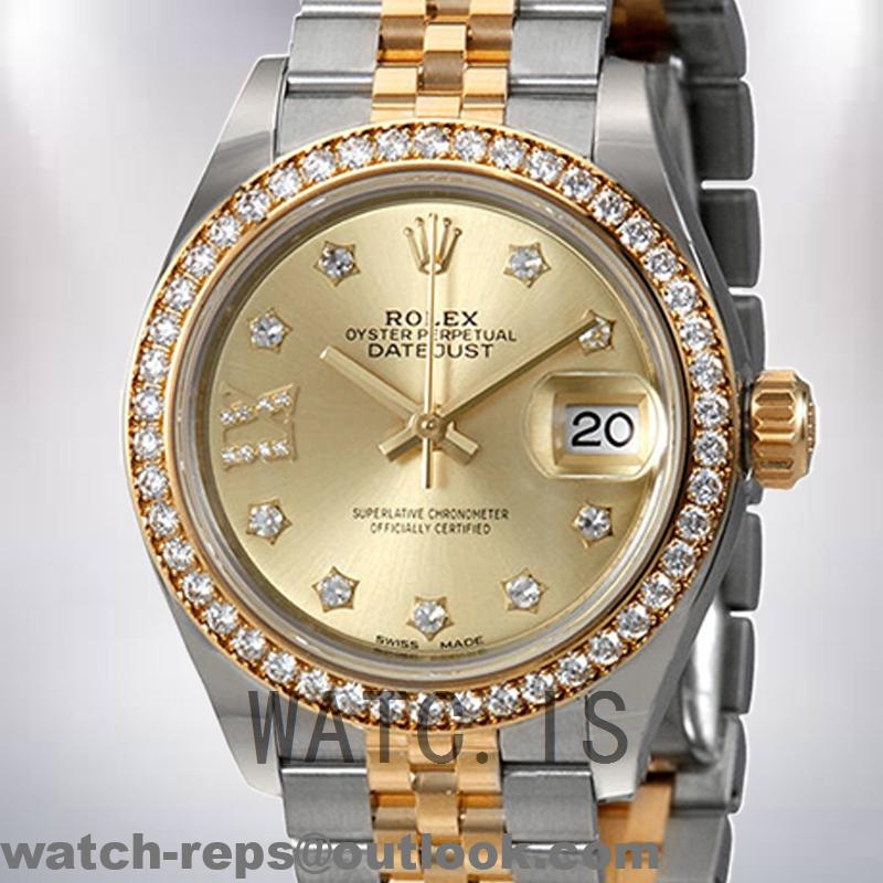 Rolex Datejust Ladies 28mm m279383rbr-0019 Jubilee Bracelet Mother of Pearl Dial Watch 3