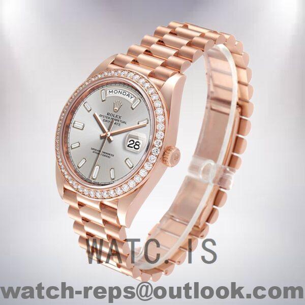 Rolex Day-Date 40mm m228345rbr-0007 Men’s Rose Gold-tone Watch 6