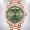 Rolex Day-Date m228345rbr-0011 Men's 40mm President Bracelet Rose Gold-tone Watch
