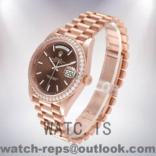 Rolex Day-Date m228345rbr-0005 Men's 40mm President Bracelet Rose Gold-tone Watch - Image 3