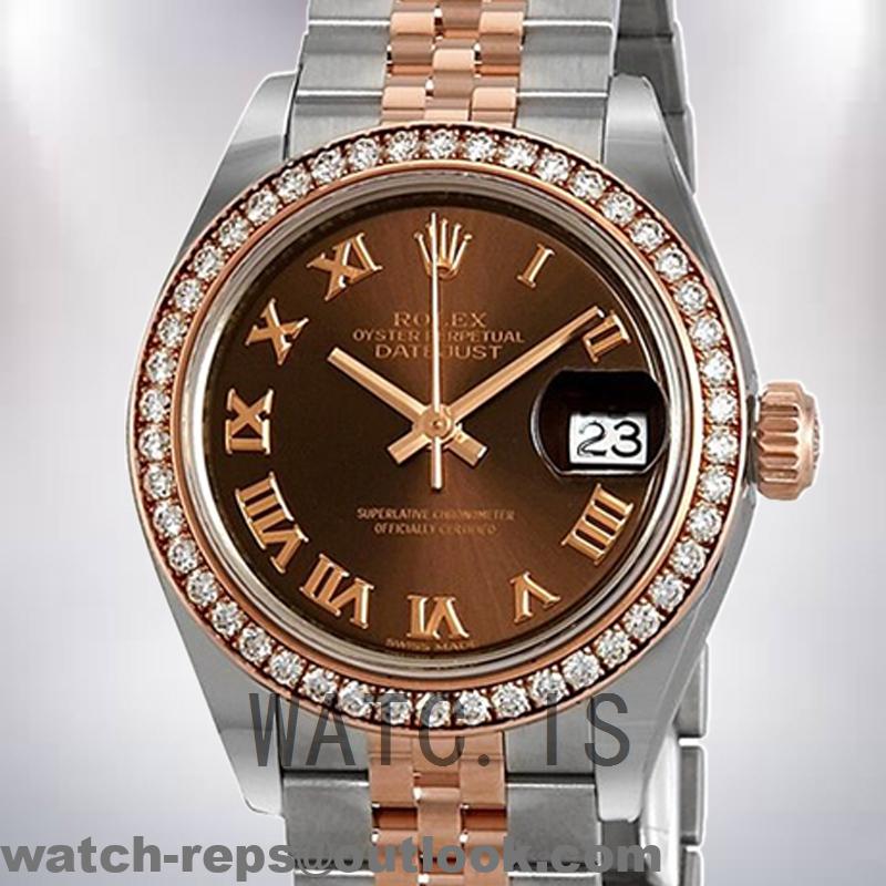 Rolex Datejust Ladies 28mm m279381rbr-0010 Automatic Chocolate Dial Watch 3