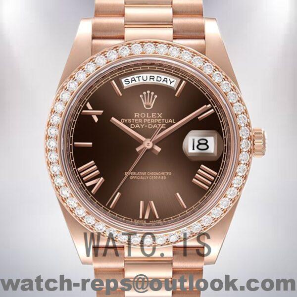 Rolex Day-Date 40mm m228345rbr-0009 Men's Automatic President Bracelet Watch