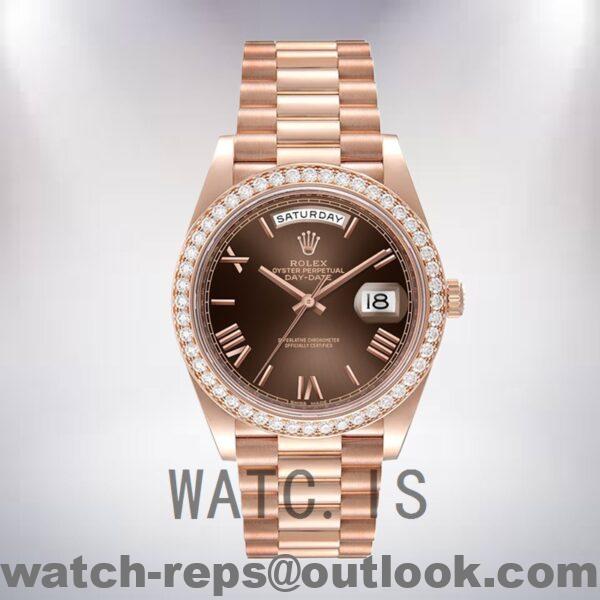 Rolex Day-Date 40mm m228345rbr-0009 Men's Automatic President Bracelet Watch - Image 2