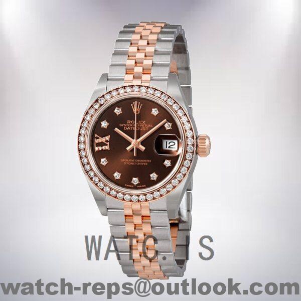 Rolex Datejust Ladies m279381rbr-0003 28mm Chocolate Dial Watch - Image 2