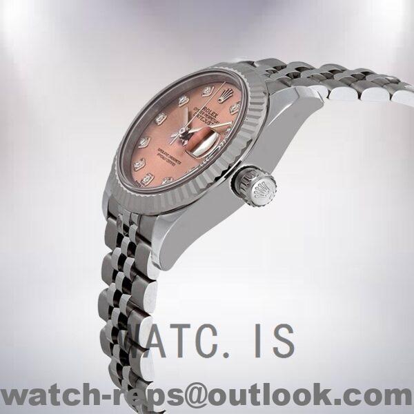 Rolex Datejust 28mm Ladies m279174-0003 Pink Dial Watch - Image 3